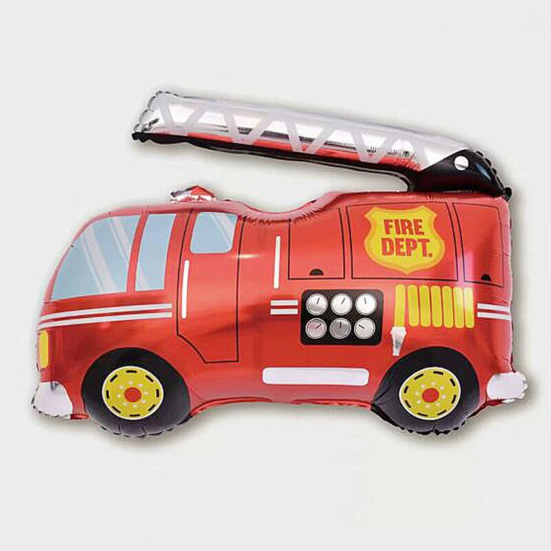 nouvel an enfant dessin animé voiture camion de pompier feuille ballons joyeux anniversaire fête décorations garçon fête bricolage voiture Ballon noël déco