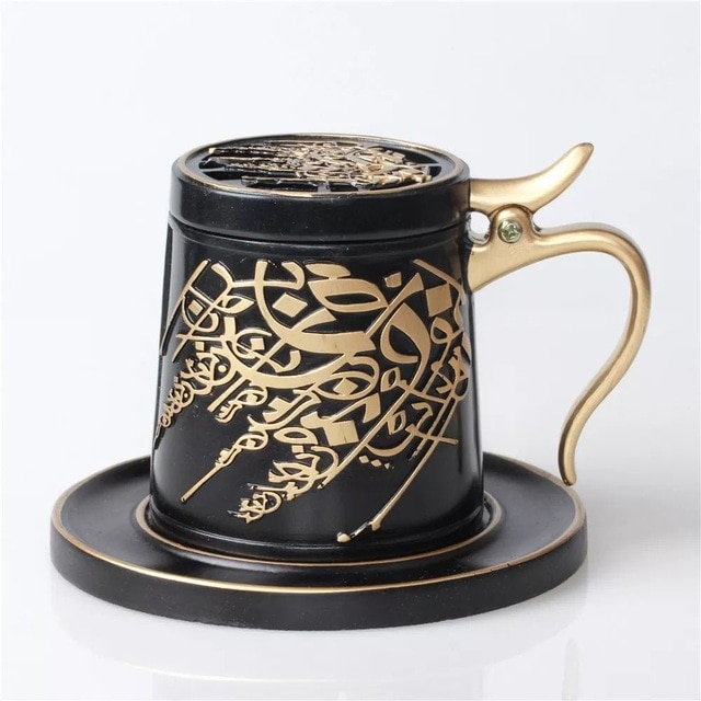 Arabic Resin Incense Burner Ceramic Backflow Incense Burner Home Decor Dragon Incense Holder Censer 20pcs Incens