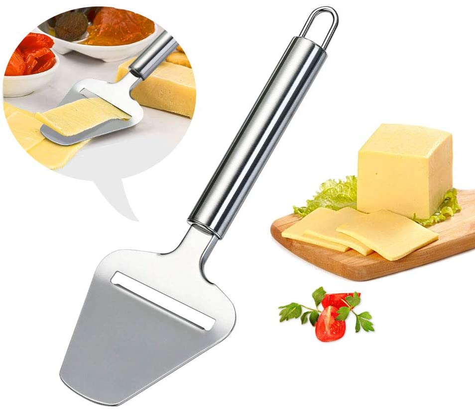 Cheese Slicer Cheese Knife Heavy Duty Plane Cheese Cutter Semi Hard Cheese 430 Stainless Steel Material: Default Title
