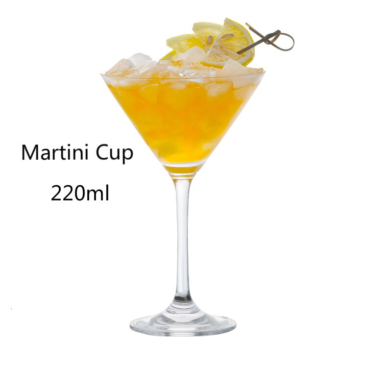 The Cocktail Glass European Household Goblet Drinking Glass Originality Bar Martini Cup Triangle Glass Party Verre Cocktail: E