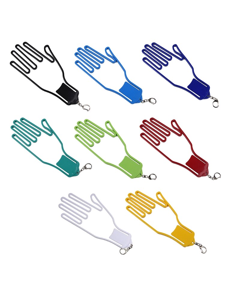 Golf Handschoen Houder Handschoen Rack Droger Hanger Brancard Voorkomen Handschoenen Krimpen Vervormen Plastic Met Sleutelhanger 8 Kleuren