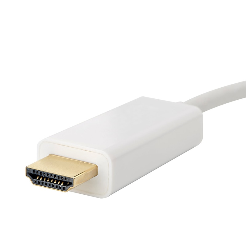 mini displayport til hdmi-kompatibel adapter dp kabel til Lyn 2 hdmi omformer macbook luft 13 flate pro 4 Lyn