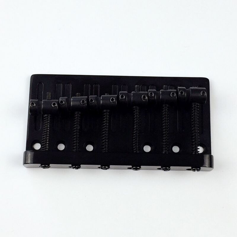 6 string electric bass guitar bridge in black or chrome BB060: BK