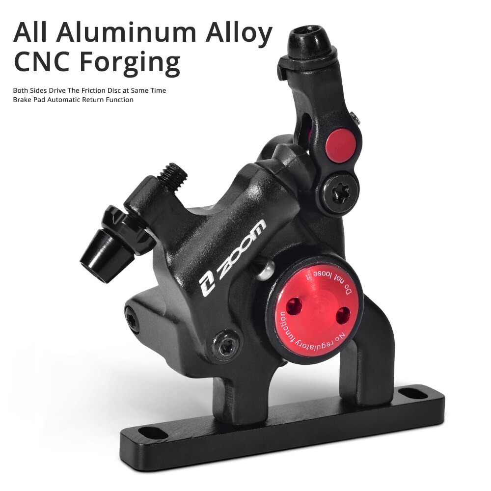ZOOM Road Bike Hydraulic Disc Brake Calipers HB105 Mechanical Hydraulic Line Pulling Disc Brake for Flat-Mount Road 160mm Rotor