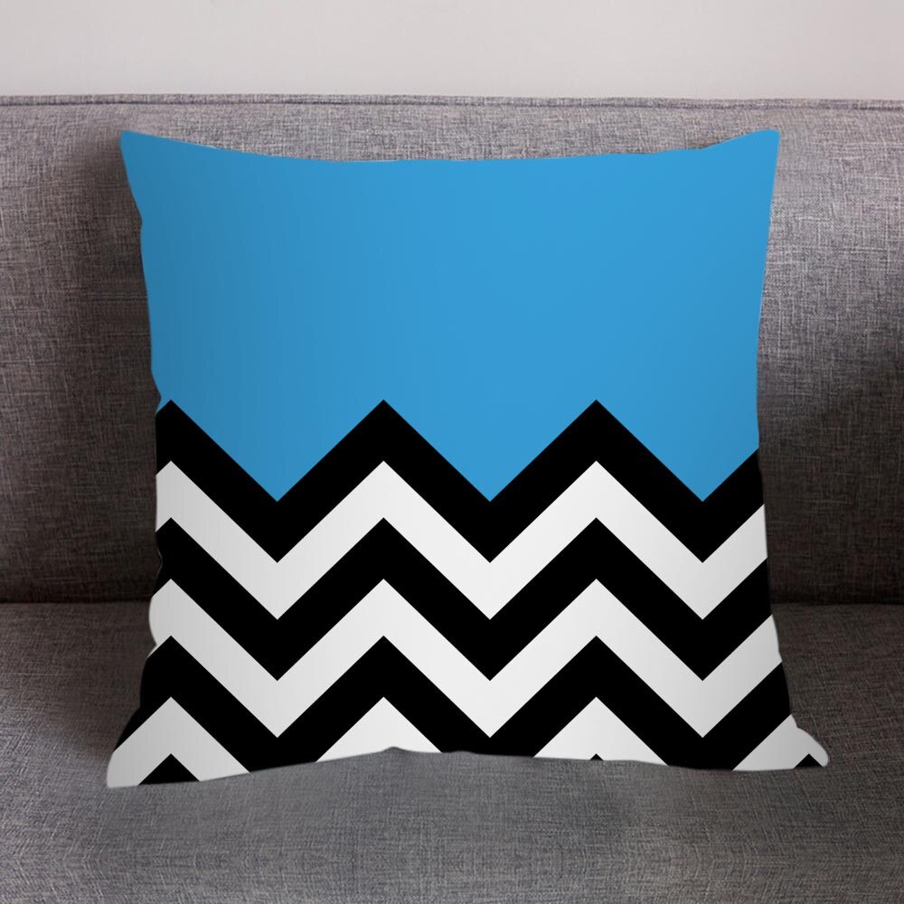 Nordic Decoratieve Sofa Kussens Print Polyester Kussensloop Fluwelen Kussenhoes Kamer Decoratie Zijden Kussensloop