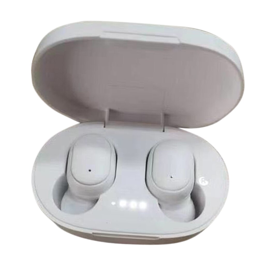 A6s tws airdots headset 5.0 bluetooth headsets stereo oordopjes ruisonderdrukkende headset met microfoon voor redmi airdot draadloze oordopjes: A6s- witte