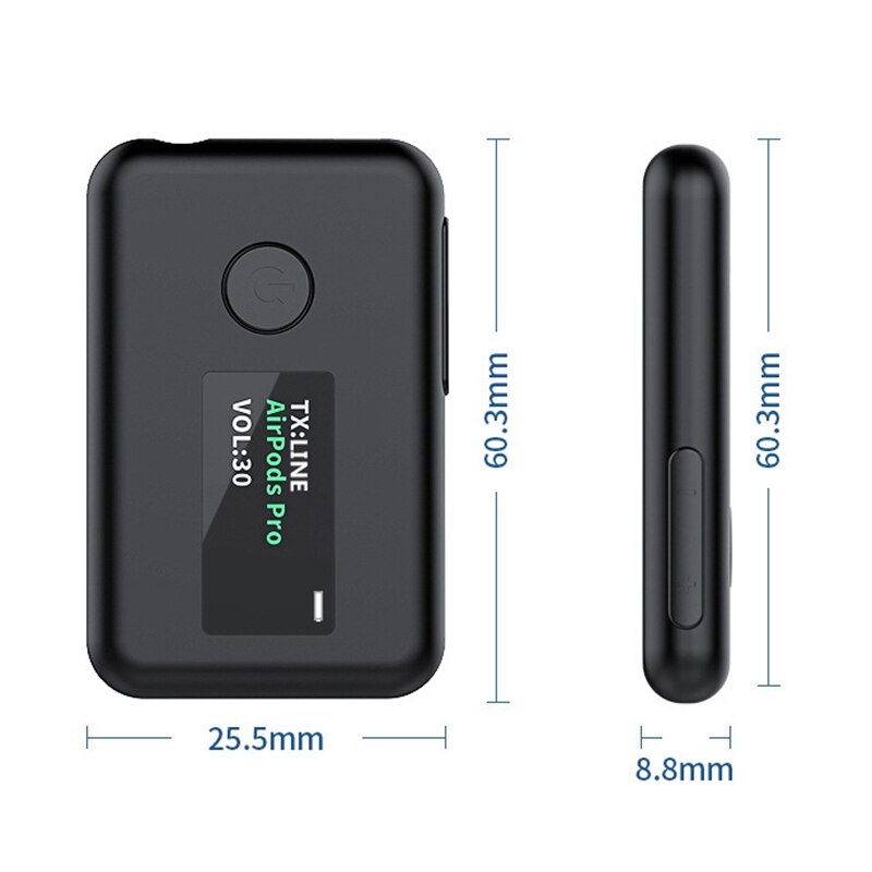 Bluetooth 5.0 Transceiver, 2-in-1 Bluetooth Transmitter / Receiver Audio Adapter, Suitable for Mobile Phone / Computer