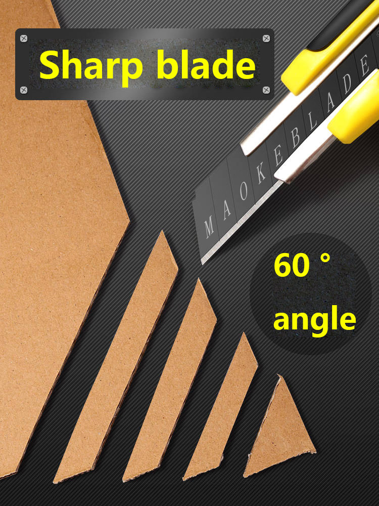 Couteau utilitaire à lame SK4, manche en plastique, lame revêtue, outil d'ouverture de boîte de sécurité, outils de coupe pour le bureau et la maison