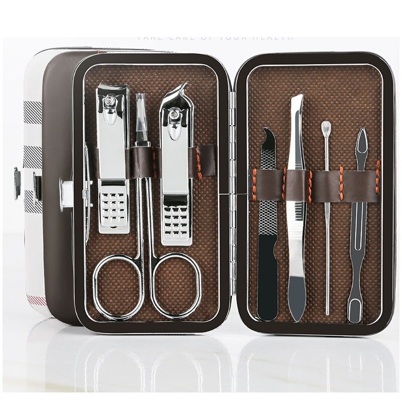 Ensemble de coupe-ongles, ensemble de 7 pièces, ciseaux à ongles, rainure à ongles, Pack dédié, pédicure pointue, olécrane, outils de manucure