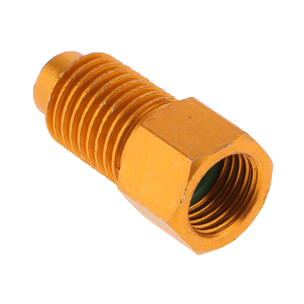 Aluminum Alloy R134A Refrigerant Tank Adapter Connector 1/4 SAE to 1/2 ACME