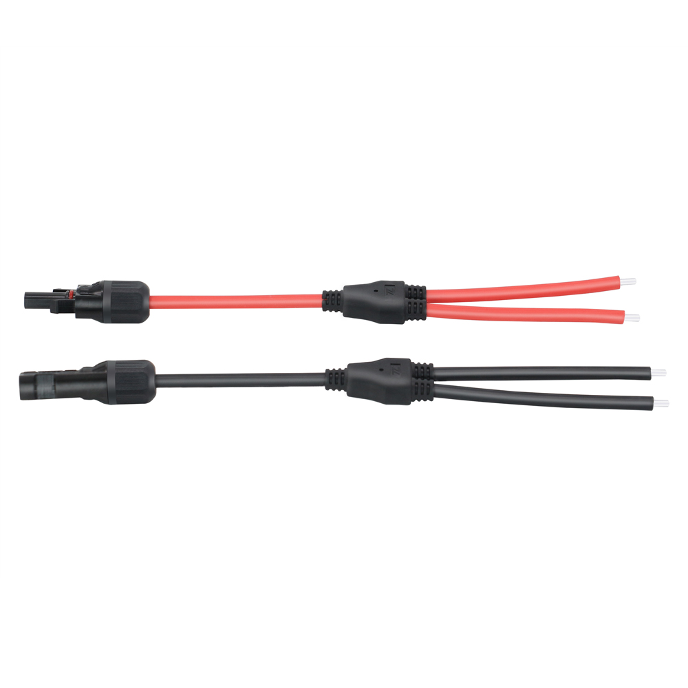 250mm tilkoblingskabel for solpanelterminaler med hann-hunn-y-gren mcx-kontakt kan brukes med powmr mppt solar-kontroller