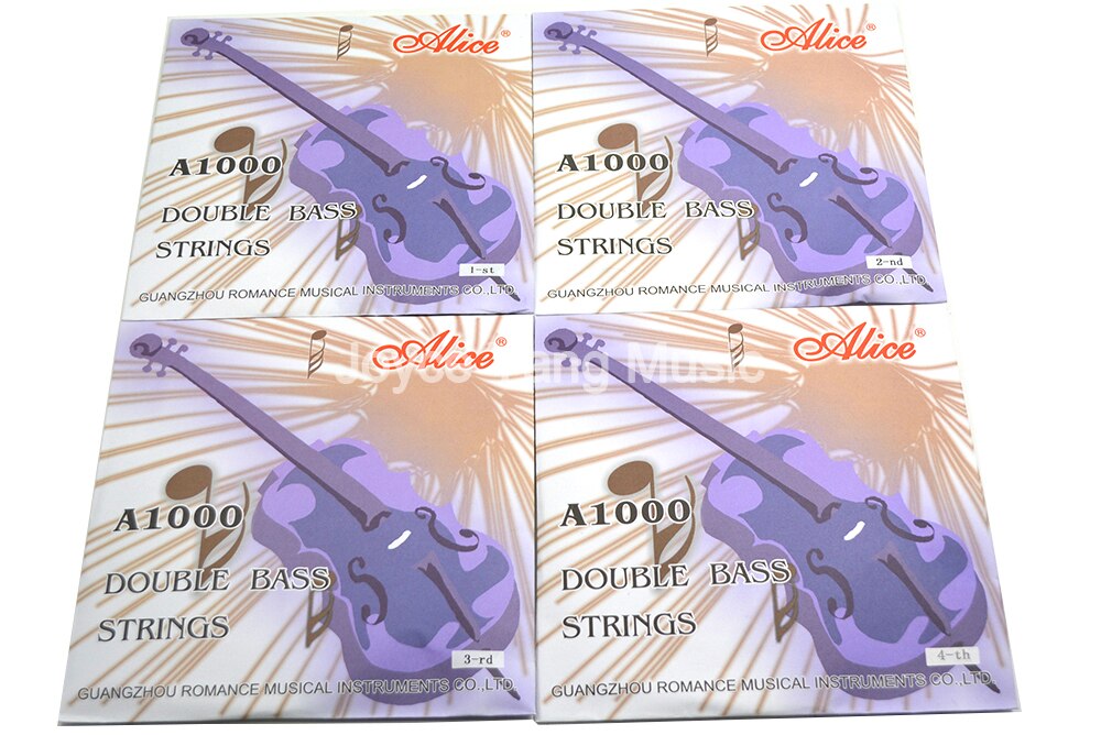 Alice A1000 Upright Bass Strings Double Bass Strings 1st-4th Steel Core Cupronickel Winding Strings