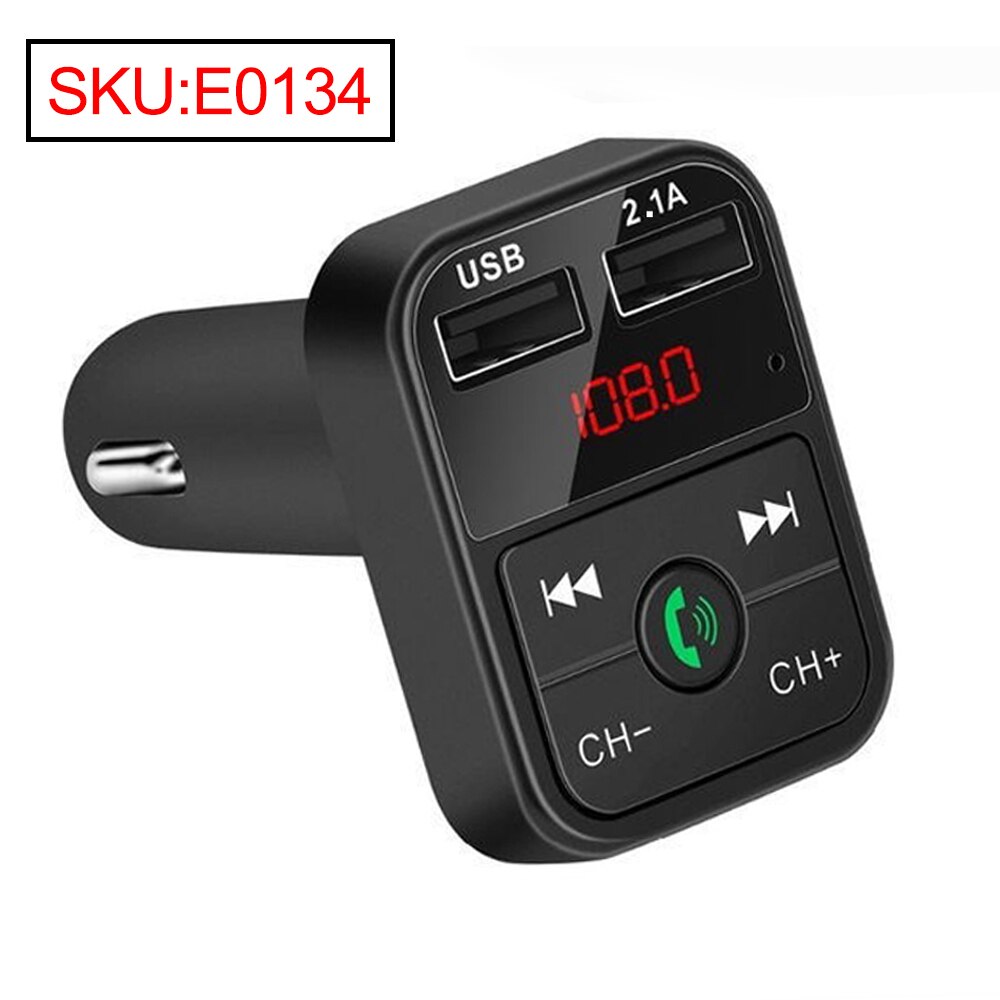 JINSERTA Auto Bluetooth 5,0 Freisprechen FM Sender LCD MP3 Spieler 3.1A USB Ladegerät Unterstützung TF/U Disk Auto Zubehör: E0134
