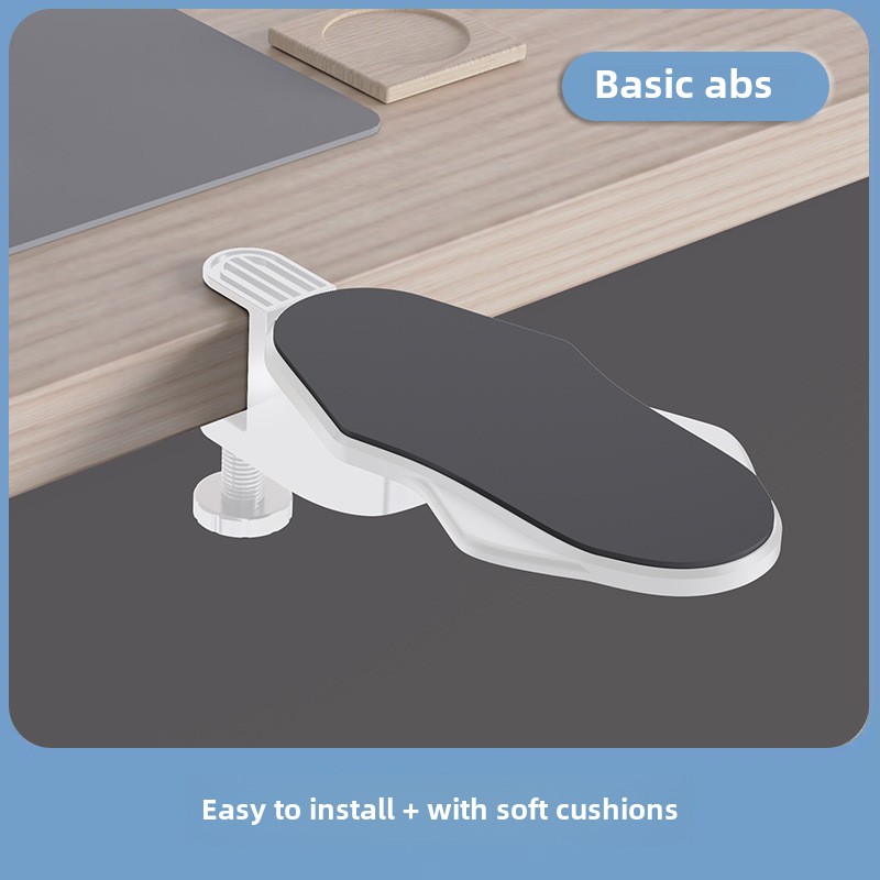 Computer Desk Arm Rest Pad Foldable Ergonomic Wrist Rest Support for Keyboard Armrest Extender Rotating Mouse Pad Holder Rack: SKY BLUE