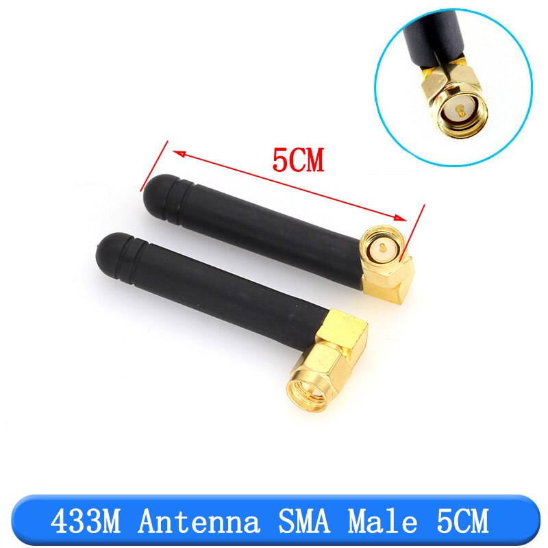 2 st 433 mhz antenn 3 dbi sma hankontakt 433 mhz riktad antenn 433m vattentät antenn för lorawan /javino: 433 mhz antenn b