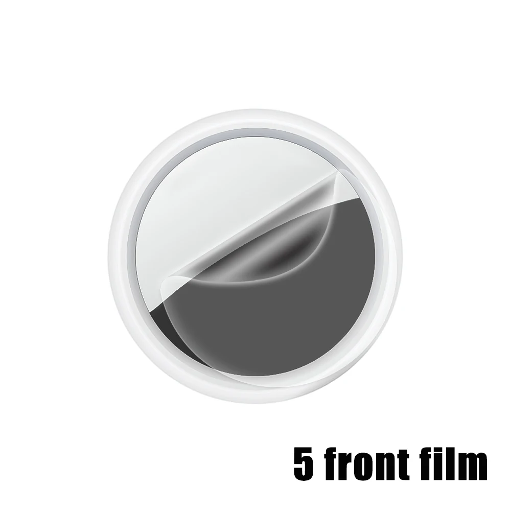 Protector de pantalla de hidrogel para localizador de perros y mascotas, película protectora suave y transparente antiarañazos para Apple Airtag: Blanco