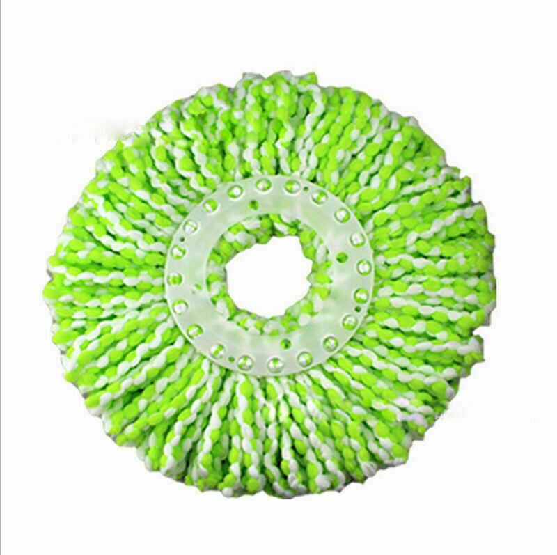Universal 360 ° roterende udskiftning af moppehovedbunden mikrofiber spindende moppe spandhoved
