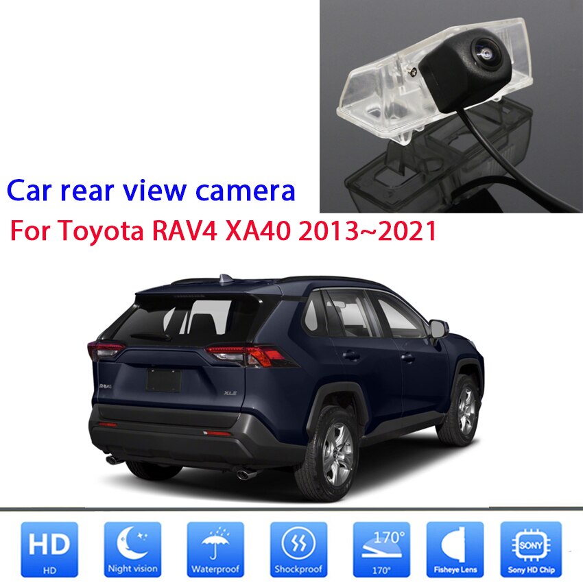 rear view camera For Toyota RAV4 XA40 Night Vision Reverse camera Waterproof RCA