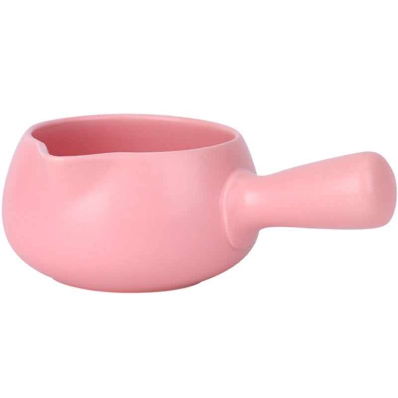 White milk pot non-stick high-profile small milk pot single small casserole small baby porridge ceramic milk pot