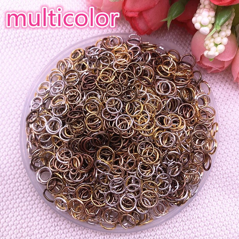 4/6/8mm Metal Open Go Rings Split Rings Connectors for Jewelry Making Findings Bronze Colour