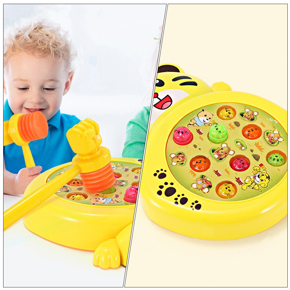 1 Set Electric Whack Children Mole Game Plaything Cartoon Hammering