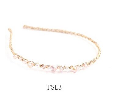 Vrouwen glanzende luxe haarbanden met strass, antislip rand, kleurrijke diamanten haarringen, haaraccessoires voor vrouwen, kristallen hoofdbanden: Dfsl 3