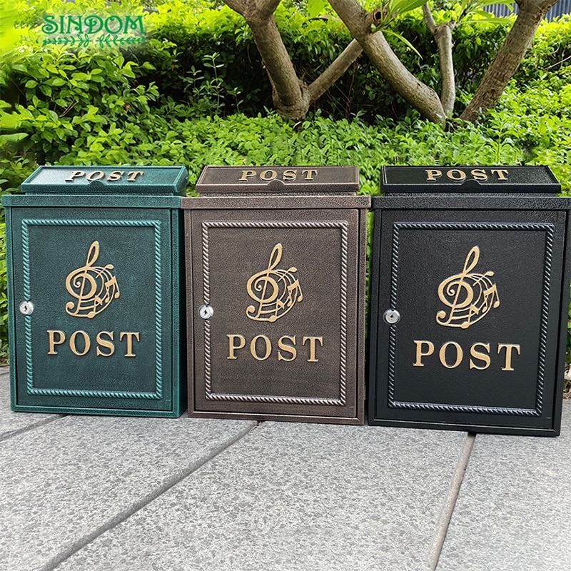 Popular Wall Mounted Aluminium Post Retro Outdoor Street Mailbox