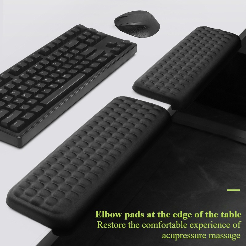 L-Shaped Memory Foam Elbow Pillow Ergonomic Desk Edge Cushion Desk Elbow Pad for Gaming Office Computer PC Painting Gaming