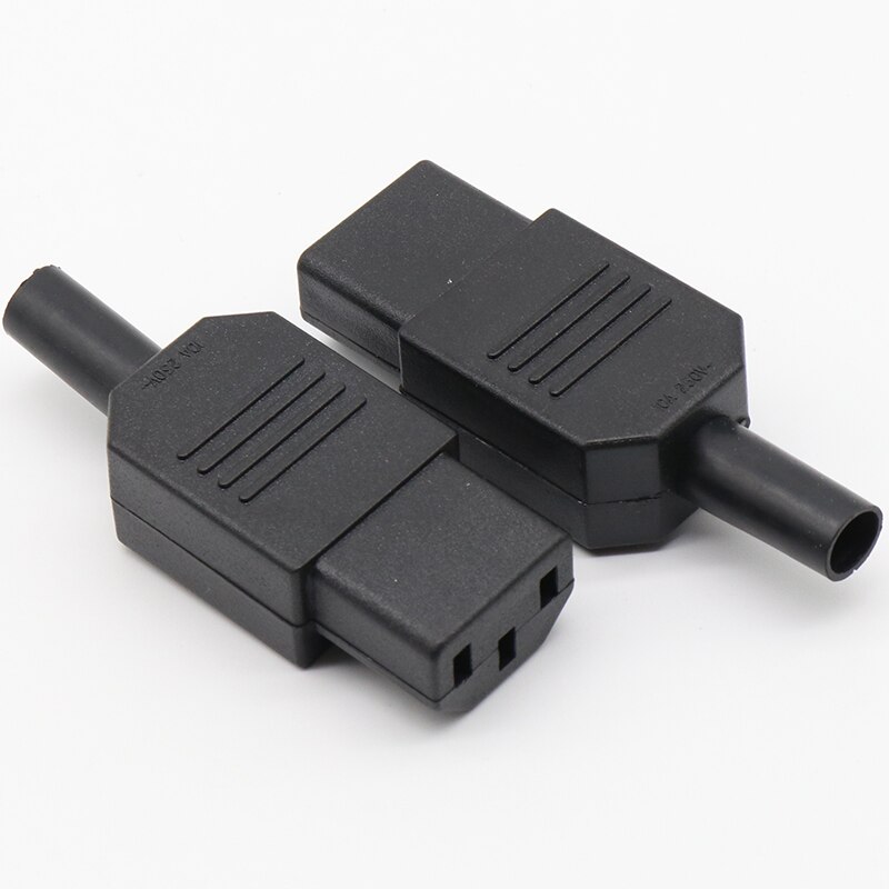 1 pcs Price Black IEC 320 C13 Female Plug Rewirable Power Connector 3pin Socket 10A /250V