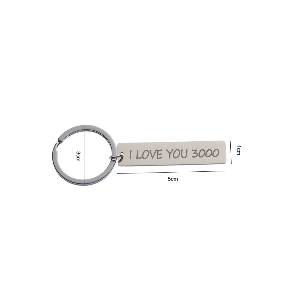 Llavero I Love You 3000, único para Fan, esposa, novia, novio, novio. para el Día del Padre, para los amantes
