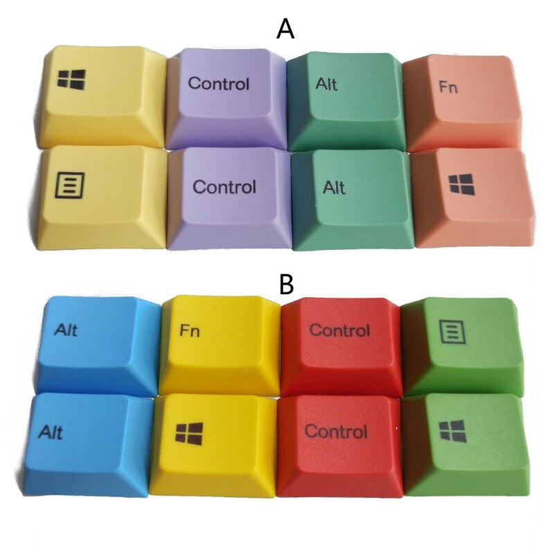 8Pcs 1.25U PBT Dye Sublimation KeyCaps Mechanical Keyboard Keycaps for Cherry MX Switch R1 Keycaps