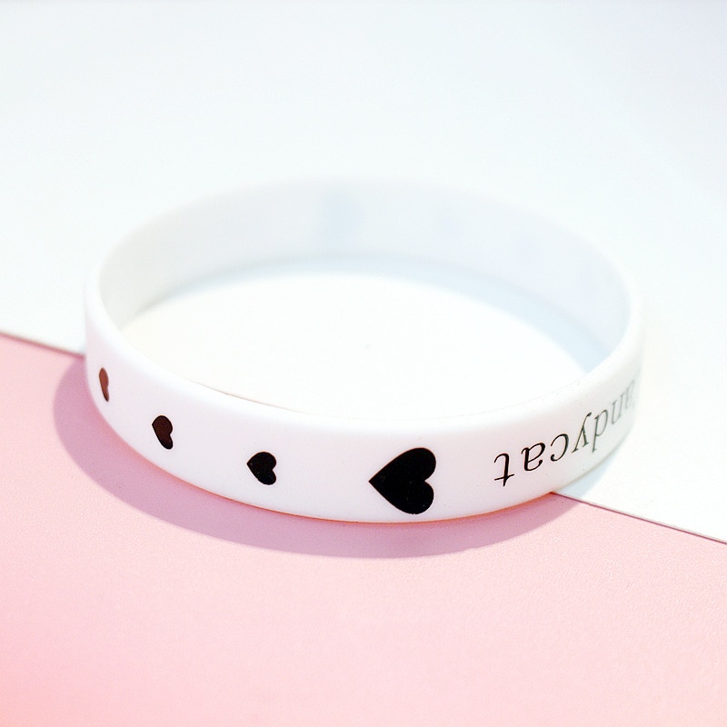 2 Stuks Sweet Heart Siliconen Armband Rubber Minnaar Hart Sieraden Voor Beste Freind Vriendinnen