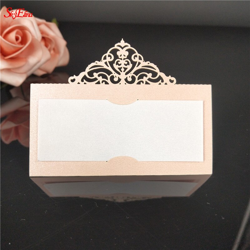 50pcs Party Table Name Wine Guest Place Cards Table Place Cards Favor Decoration Wedding Supplies Seating Decoration 8ZSH873: Pink