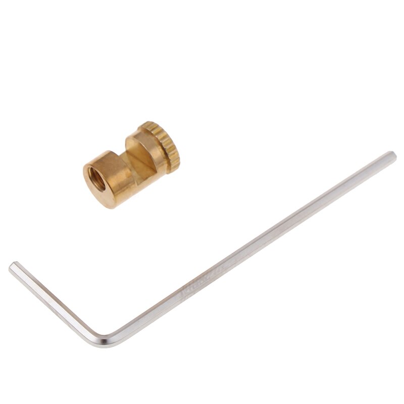 Brass Knife Push Button Plate 3mm Knife Pusher Nail Screw Push Tool