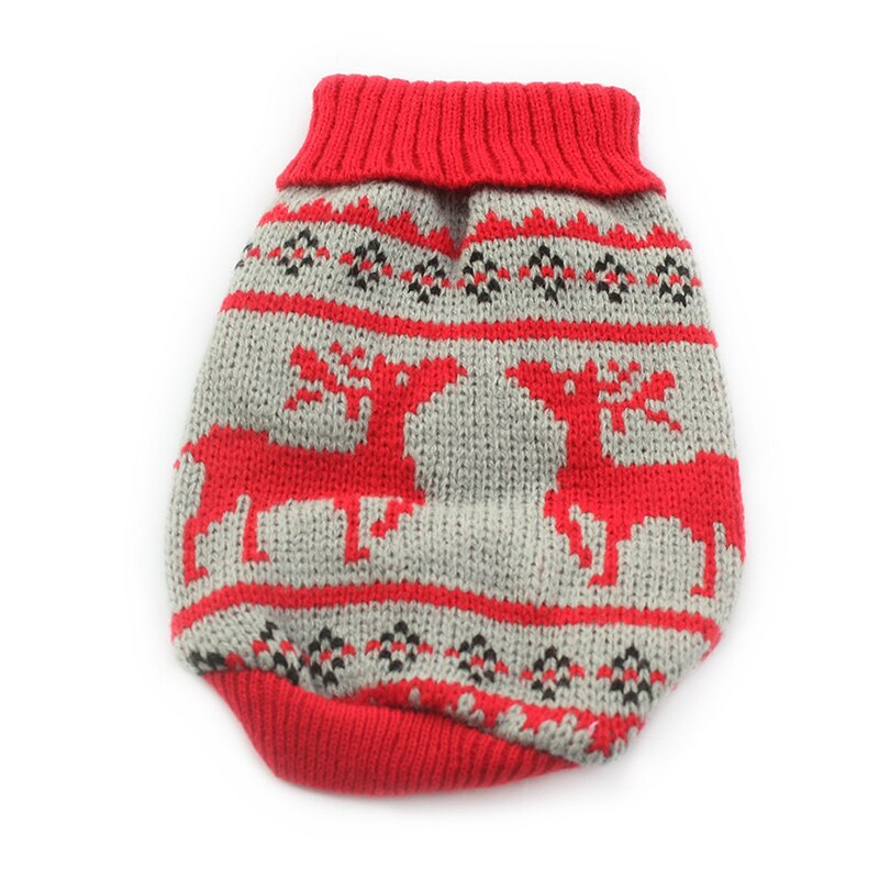 Armi butik efterår / vinter jul hjorte mønster hundetrøje festival sweatere til hunde 6091002 kæledyrstøj forsyninger 5 størrelse