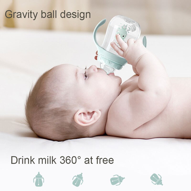 Baby Flessen Drinkbeker Zuigfles Brede Kaliber Multifunctionele Melk Drinken Water Tweeërlei Gebruik Fles Bpa Gratis