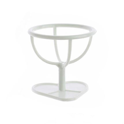 Soporte de exhibición de esponja con forma de huevo para maquillaje, estante de secado, almacenamiento de esponja, 1 unidad: Azul