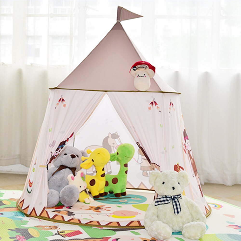 Prinses Kasteel Cartoon Tenten Draagbare Kinderkamer Outdoor Tuin Spelen Teepee Tipi Tent Lodge Kinderen Ballen Zwembad Playhouse