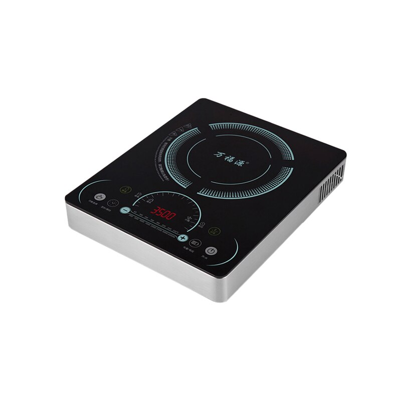 220V Commercial Induction cooker fire boiler Waterproof Black Crystal Plate Stove High-power Cooktop Burner: Blue