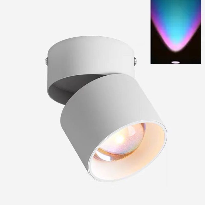 Solnedgangsspotlight vægvasker foldbar 350 ° roterende stueindgang 220v bakkeformer solnedgangsbelysning stemningslamper: Lysegul