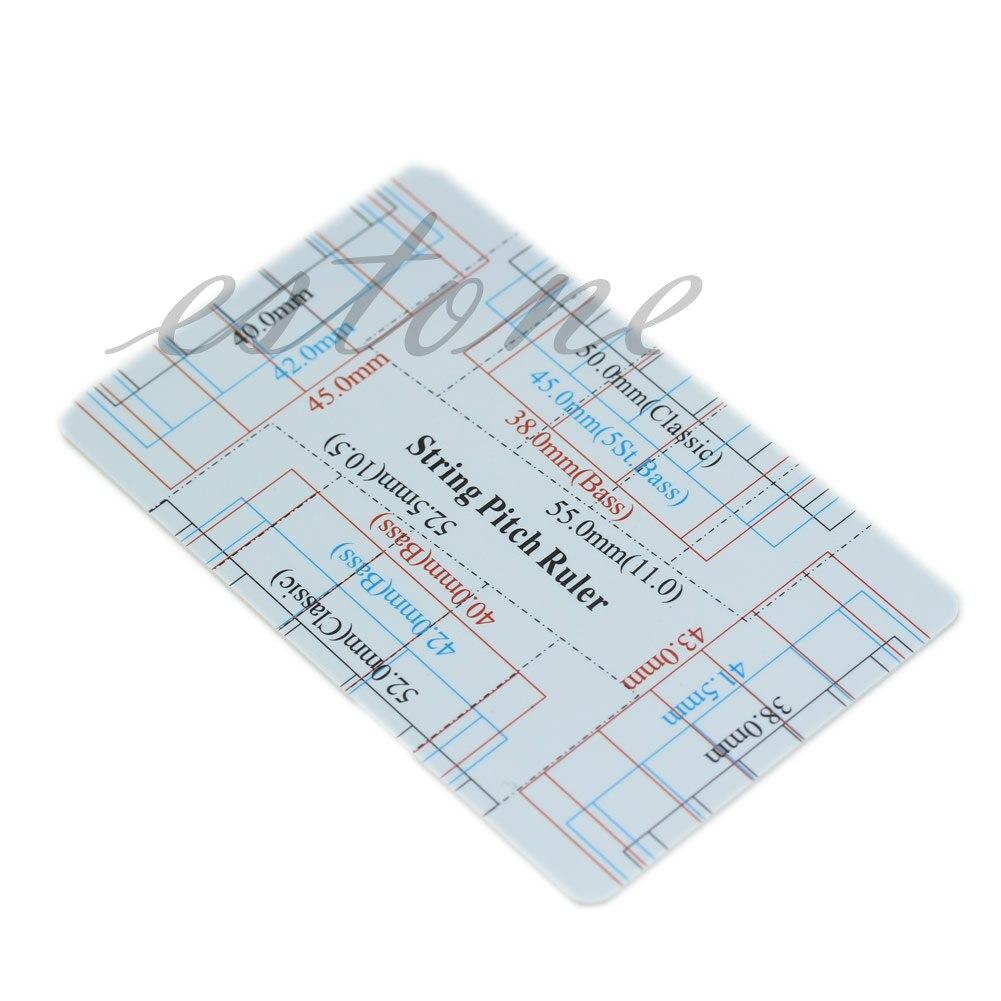100% Brand and Guitar Bass Fritz Ruler String Pitch Ruler Action Ruler Card Vernier Caliper