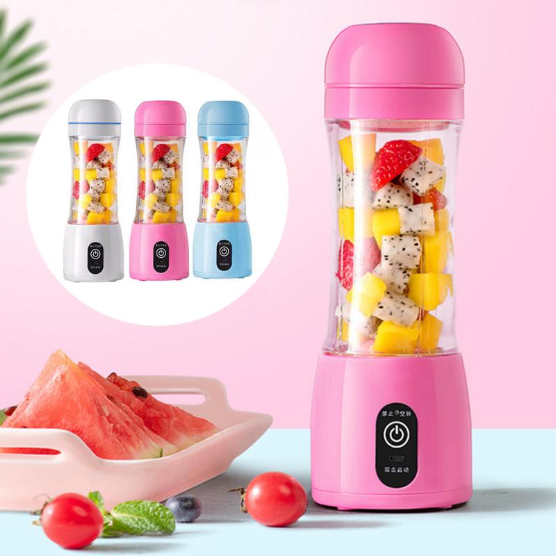 450ml Portable Electric Juicer Smoothie Blender Mini Food Processor Blender USB Blender Personal Blender Cup Juice Blender
