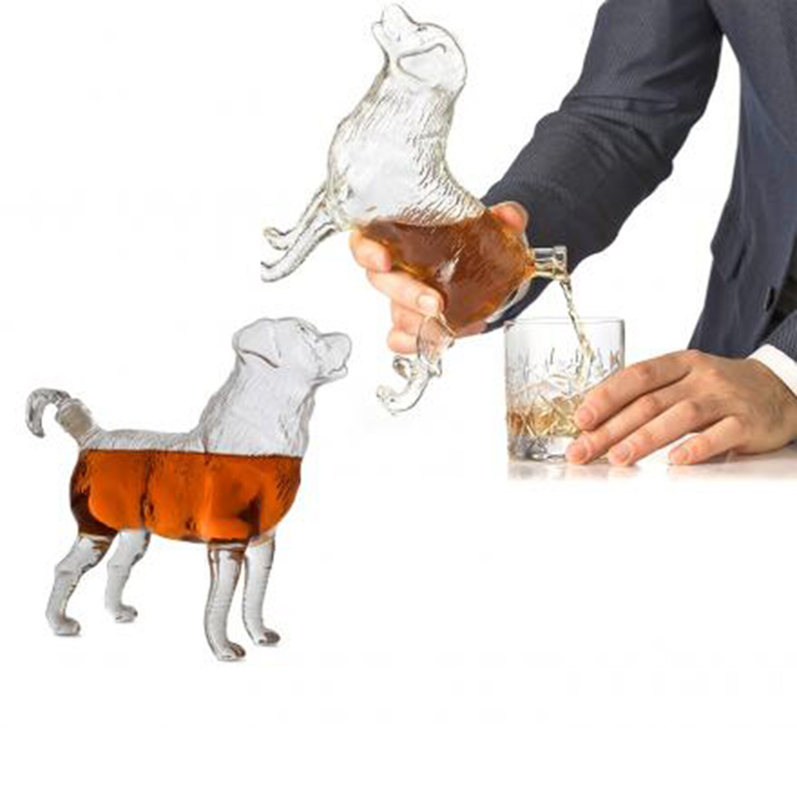 Denne hund whisky karaffel er et perfekt midtpunkt for en hjemmebar dekoration flaske hjem bar dekoration