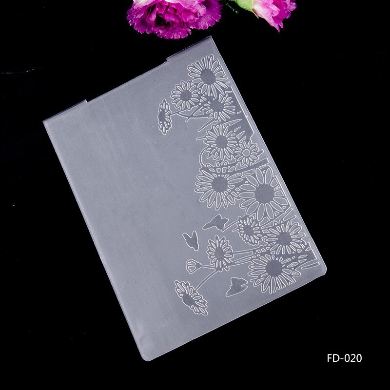 Flower Coconut Tree heart-shaped Scrapbook style DIY Paper Cutting Dies Scrapbooking Plastic Embossing Folder: FD-020