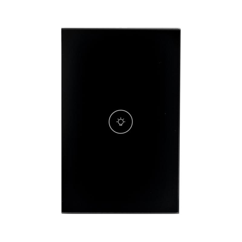 Smart Wifi Touch Switch Required Smart Home 1/2/3 Gang Light Switch Accessories Support Alexa Google Home Tuya App: black1gang
