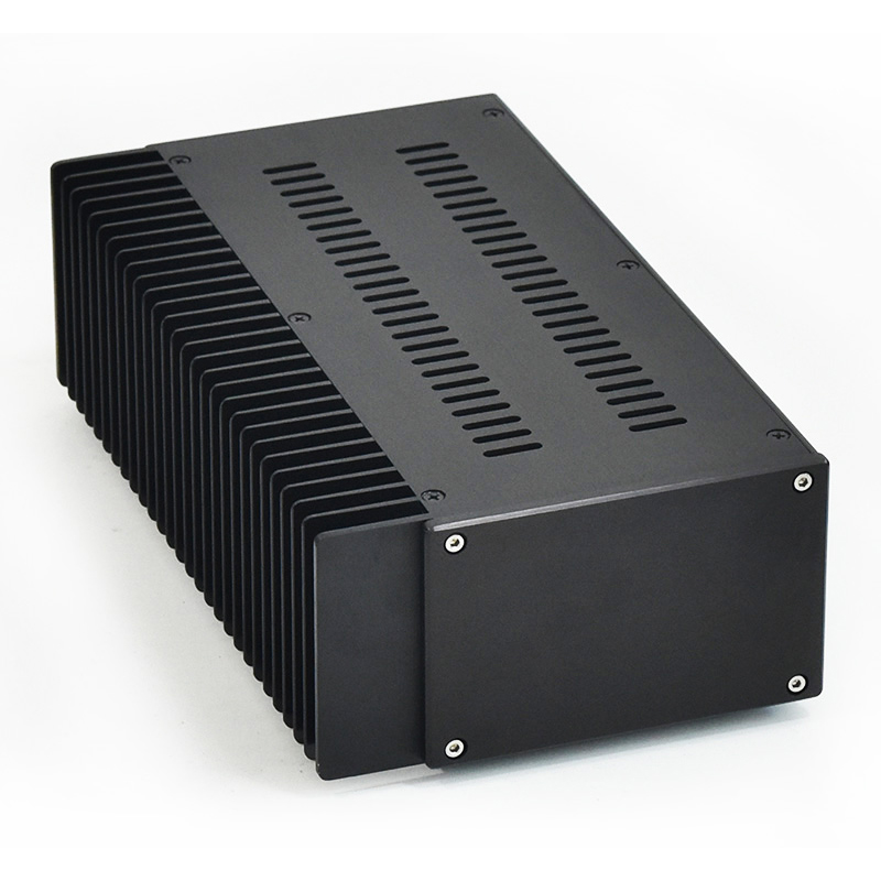 Tokban Audio 1809 175*90*309mm Aluminum Split Mono Amplifier Chassis Enclosure Single-side Radiator DIy Home Amp Case Shell: Default Title