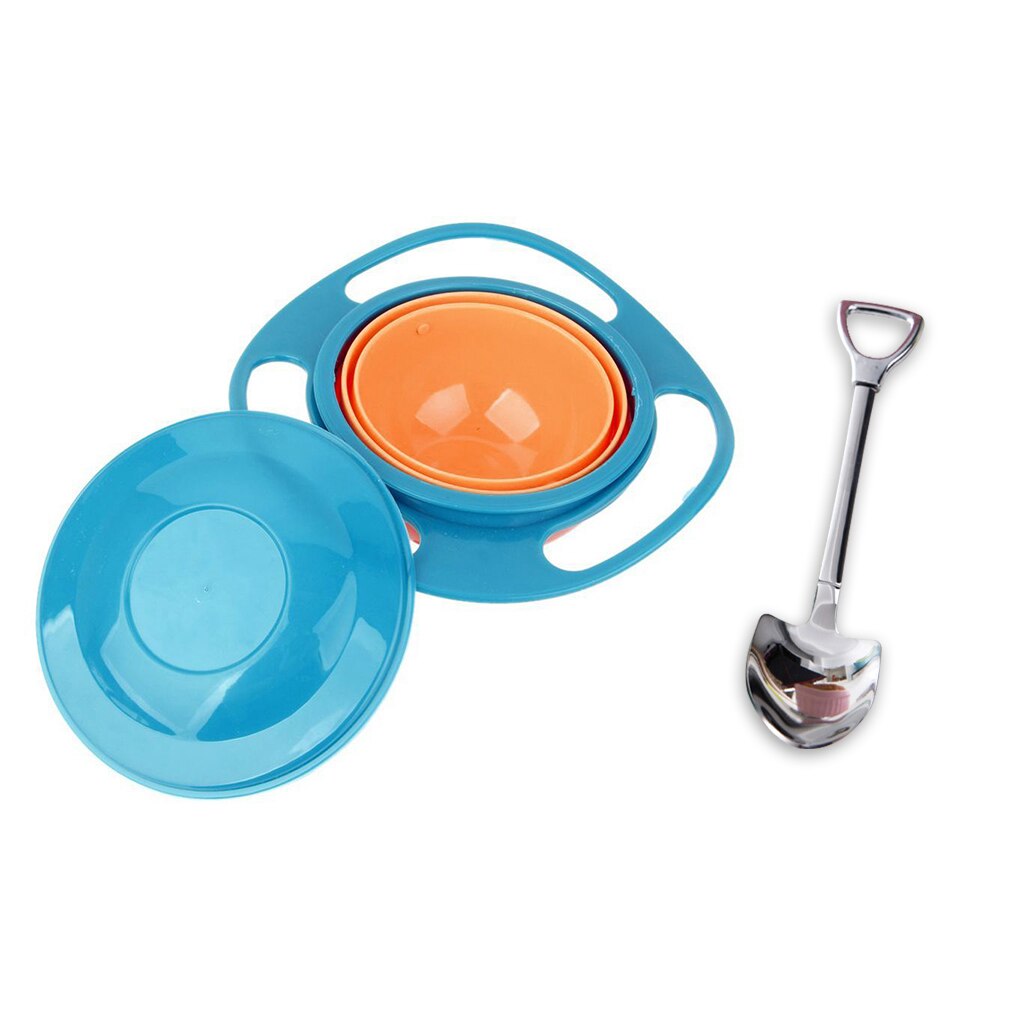 Plato giratorio de 360 grados para bebé, plato OVNI a prueba de derrames, juguete de Comida Infantil: 3
