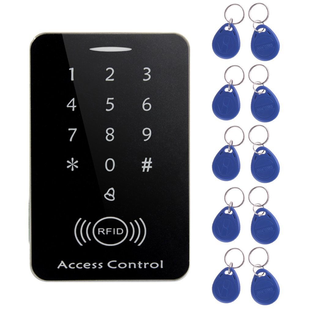 M203se rfid-uafhængig berøringsskærm adgangskontrolkortlæser med digitalt tastatur 10 stk. nøglekort til hjemmelejlighedsfabrik