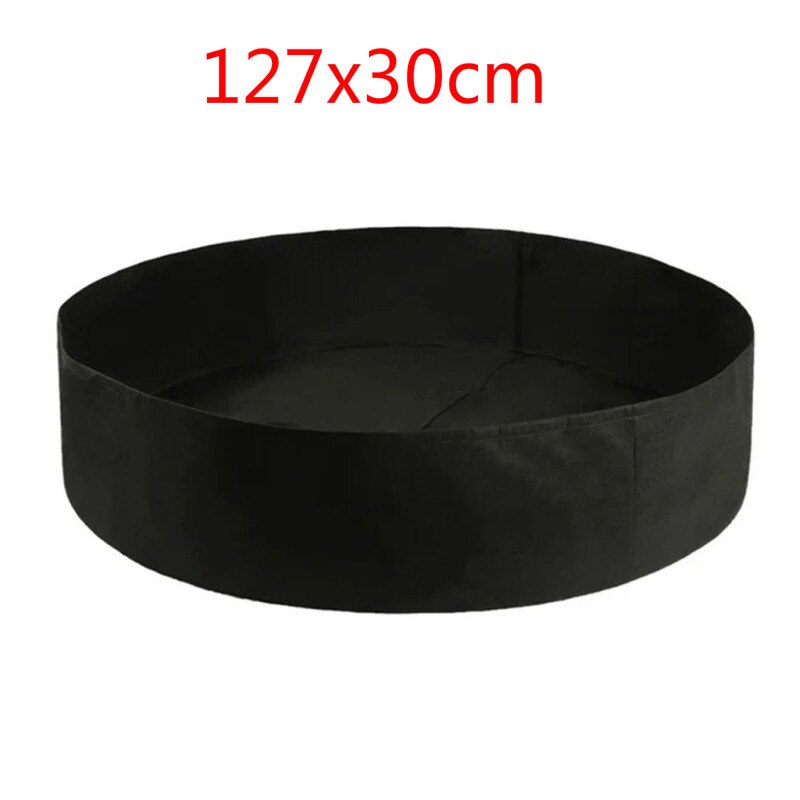 3 größen Stoff Angehoben Garten Bett Runde Pflanzen Container Wachsen Taschen Atmungsaktive Fühlte Stoff Pflanzer Topf Für Pflanzen Kindergarten Topf: 03 Schwarz