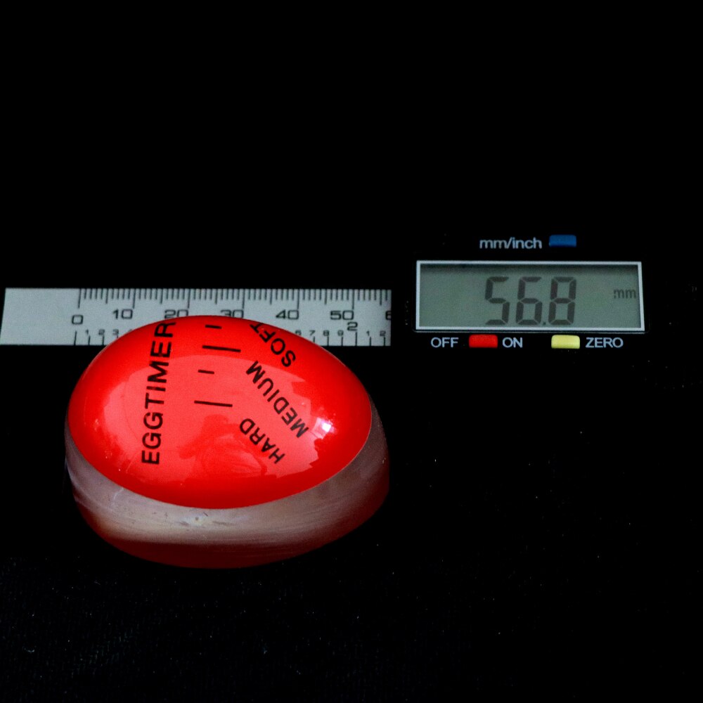 1 Color Changing Eco-Friendly Perfect Timer Yummy Soft Hard Boiled Eggs Temperature Cooking Kitchen Egg Timer Red Timer Tools